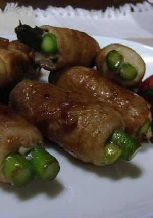 洋：我が家の【豚肉のアスパラ巻き】-レシピのメイン写真