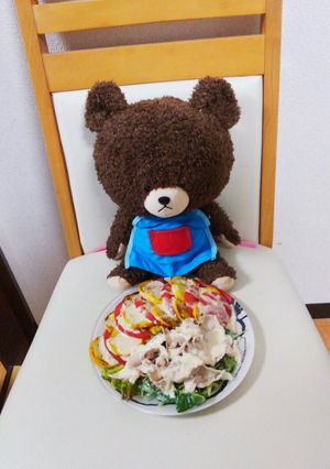 ズッキーニトマトと三つ葉のサラダ冷しゃぶ-レシピのメイン写真