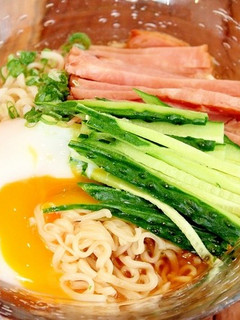 サッポロ一番しょうゆ味で簡単☆冷やし中華-レシピのメイン写真
