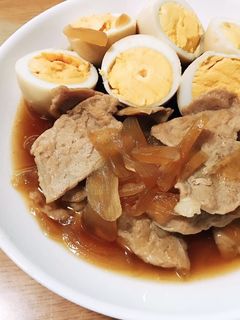 豚肉とゆでたまごの煮物-レシピのメイン写真
