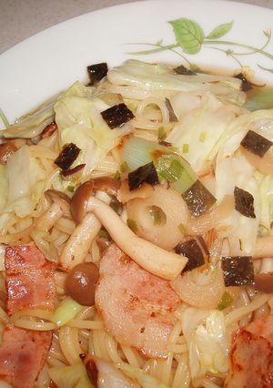 和風スープパスタ-レシピのメイン写真