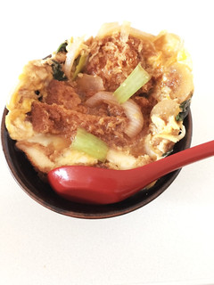 自分流 チキンカツの玉子とじ丼-レシピのメイン写真