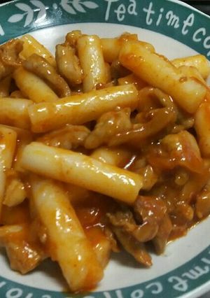 鶏肉とでトッポッキ-レシピのメイン写真