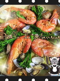 パリッ!おこげが最高♪魚介のパエリア♡-レシピのメイン写真