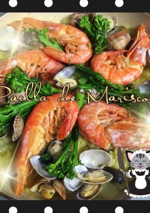 パリッ！おこげが最高♪魚介のパエリア♡-レシピのメイン写真