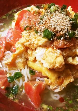 トマトと卵の台湾風冷やしラーメン☆-レシピのメイン写真