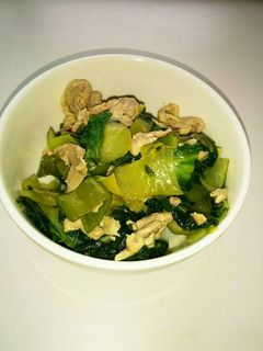 豚肉とチンゲンサイとピーマンの中華炒め丼-レシピのメイン写真