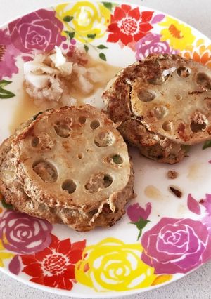 レンコンのハンバーグ-レシピのメイン写真