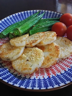 簡単!ながいもとオクラのチーズ焼-レシピのメイン写真