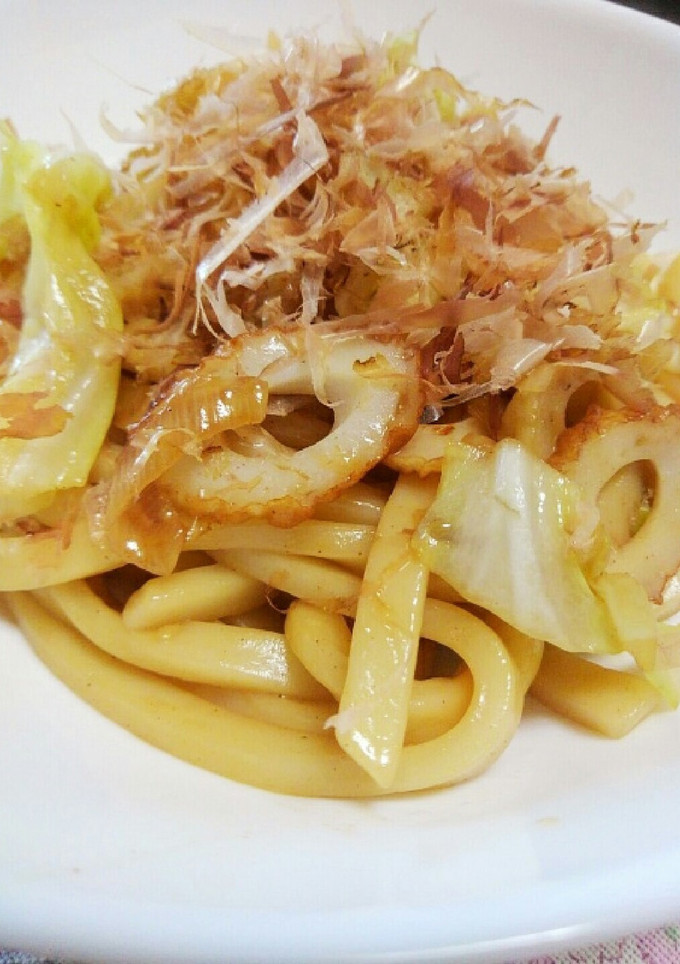 ちくわのあっさり和風焼きうどん-レシピのメイン写真