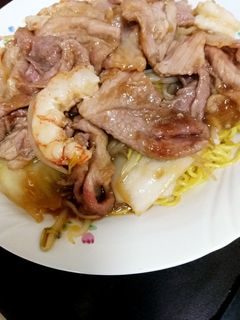 オイスター焼肉エビあんかけ焼きラーメン-レシピのメイン写真