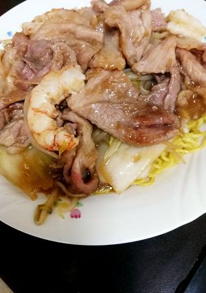 オイスター焼肉エビあんかけ焼きラーメン-レシピのメイン写真