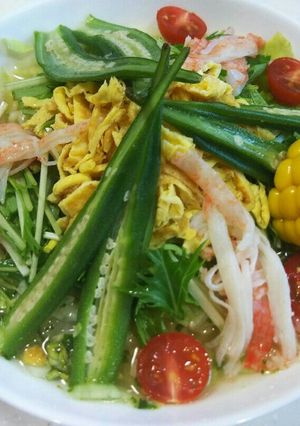 野菜をたっぷり食べよう♪冷やし塩ラーメン-レシピのメイン写真