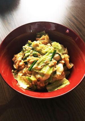 ~なんちゃってマーボーキャベツ丼~-レシピのメイン写真