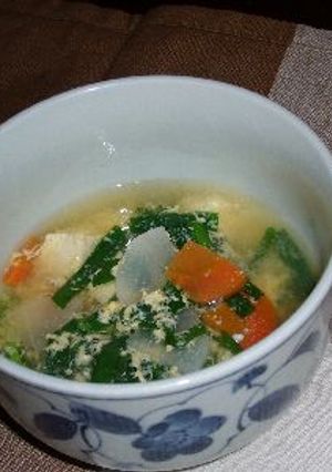 豆腐のピリ辛スープ-レシピのメイン写真