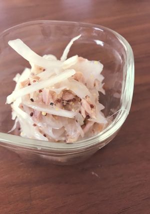 ツナと玉ねぎのマスタードサラダ-レシピのメイン写真
