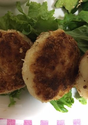 ハンペンと玉ねぎでカサ増しエビカツ-レシピのメイン写真