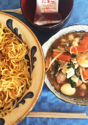 お弁当におすすめ 海鮮あんかけ焼そば-レシピのメイン写真