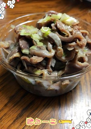 ＊砂ズリの胡麻油和え＊-レシピのメイン写真