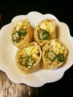 なんか゜*贅沢*。お稲荷ラーメン-レシピのメイン写真