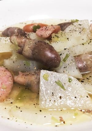 鶏ハツネギ塩煮込み おつまみ-レシピのメイン写真