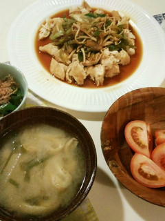 蒸し鶏のえのきネギだれ-レシピのメイン写真