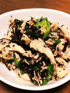 オクラとささみの梅昆布和え-レシピのメイン写真