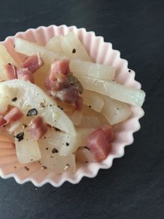 お弁当に★大根ベーコンバター炒め-レシピのメイン写真