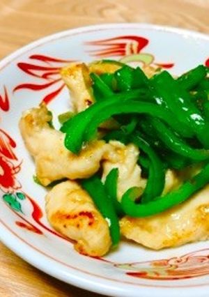 鶏むね肉でチンジャオロース♡-レシピのメイン写真