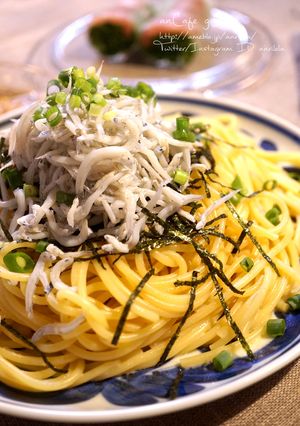 火を使わず◎贅沢しらすのバター醤油パスタ-レシピのメイン写真