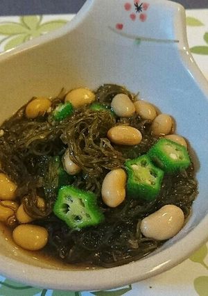おくらと大豆の刻み昆布和え-レシピのメイン写真