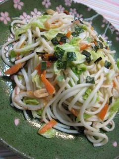 【即席】松茸香る焼きうどん-レシピのメイン写真