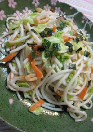 【即席】松茸香る焼きうどん-レシピのメイン写真