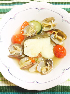 簡単!夏野菜アクアパッツァ!-レシピのメイン写真