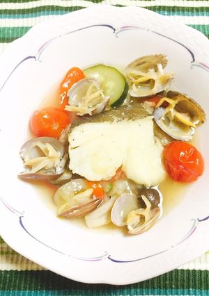 簡単！夏野菜アクアパッツァ！-レシピのメイン写真