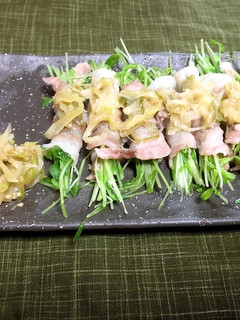 豆苗の豚バラ巻〜ネギワサビソースのせ〜-レシピのメイン写真