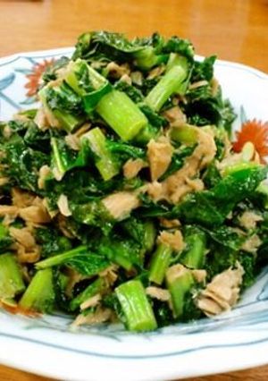田舎料理☆大根の葉とツナの甘辛炒め-レシピのメイン写真
