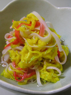 菊とカニカマの酢の物-レシピのメイン写真