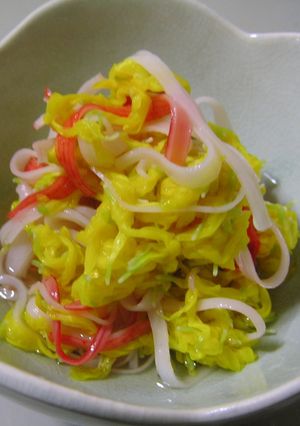菊とカニカマの酢の物-レシピのメイン写真
