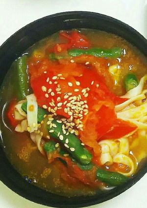 しらたきといんげんのトマト煮スープ-レシピのメイン写真