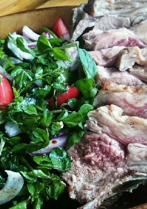camp飯クレソン&レッドオニオンサラダ-レシピのメイン写真