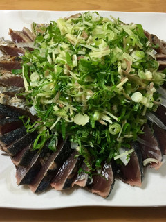 男飯 薬味たっぷり 鰹のタタキ-レシピのメイン写真