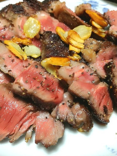安いステーキ肉をジューシーに食べたい。-レシピのメイン写真