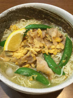 塩レモン♪豚バラエンドウ卵冷やしラーメン-レシピのメイン写真