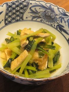 小松菜とお揚げのほっこり煮-レシピのメイン写真