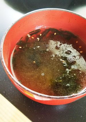 即食？！韓国海苔でスープ！-レシピのメイン写真