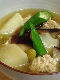 鶏と豆腐の団子とかぶの煮物-レシピのメイン写真