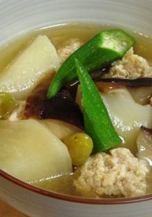 鶏と豆腐の団子とかぶの煮物-レシピのメイン写真