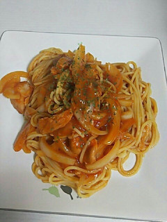 お手軽チキントマトパスタ-レシピのメイン写真