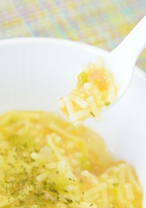 【離乳食中期】たっぷり野菜のトマトパスタ-レシピのメイン写真